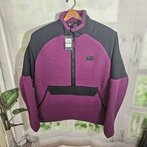 Under Armour Jacket Mens XL Legacy Sherpa Purple/‎ Black Fleece Teddy Coat NWTS